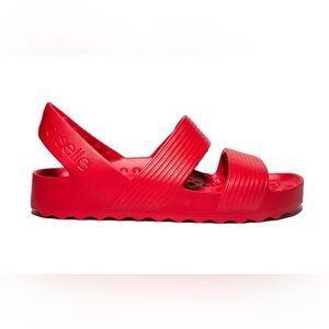 Oiselle Rising Sun Red Women Sport Strap Sandals Running Recovery Shoes 36 6-6.5